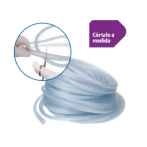 Tubo bulbo de 5mm en rollo de 30 metros para conexión de aspiradores quirúrgicos