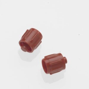 Tapon obturador macho luer lock rojo abs ref obtmr, caja de 200 unidades, sin BPA