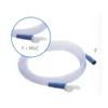 Tubo de aspiración quirúrgico de 5 mm y 1,8 metros con conectores F/F+MVC, sin conductor, para evacuación de fluidos