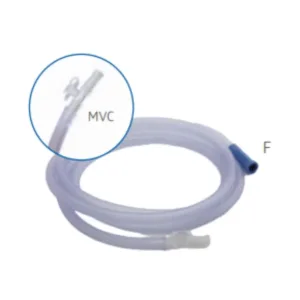 Tubo de aspiración quirúrgico de 6 mm y 1.8 metros con conectores F/MVC, diseño no conductor para procedimientos médicos