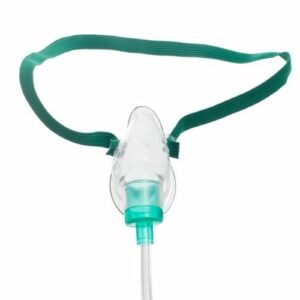 Mascarilla suave de concentración media neonatal con bolsa y tubo de flujo seguro, sin DEHP