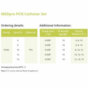 PCNS Medpro Kit de Cateter Percutaneo para Drejane de Nefrostomia PCN cahnos tipo cook medical boston catheter set foto 3