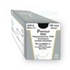 Sutura absorbible monofilamento polidioxanona PDO con aguja 1/2 circulo punta romana HRN45 hilo violeta 150cm