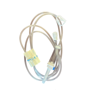 Equipo de infusión regulable serie 5.5 gravity con regulador flujo rotativo graduado y entrada aire luer lock