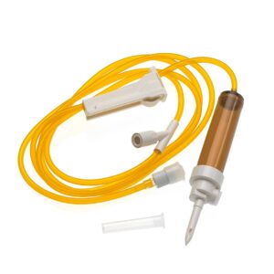 Equipo Infusion Oncologica Translucido Ambar + Filtro Uv + 150Cm + Y + 30Cm Llr Ref.Perppyfj