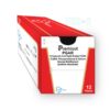 Sutura absorbible multifilamento PGAR rápido incoloro USP 4/0 3 hilos 45 cm sin aguja