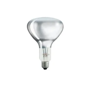 Lámpara infrarroja Philips BR125 IR 150W E27 rojo para calefacción industrial y ganadera