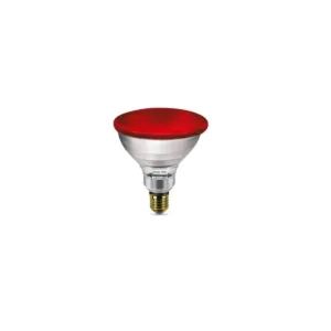 Lámpara infrarroja Philips PAR38 100W E27 rojo para calefacción industrial y agrícola