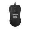 Ratón médico USB Petite Mouse negro, diseño hermetico de silicona grado médico