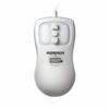 Ratón médico USB Petite Mouse blanco, diseño ergonómico grado médico, material silicona impermeable y sumergible