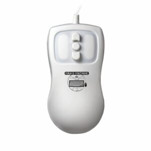 Ratón médico USB Petite Mouse blanco, diseño ergonómico grado médico, material silicona impermeable y sumergible