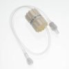 Alargadera de infusion con regulador de flujo rotativo y graduacion 0-250 ml/h, Luer Lock movil, PVC, caja 100 unidades