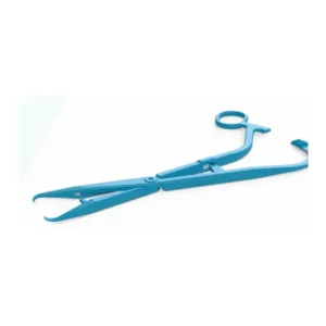 Pinzas Pozzi PM-CARE anguladas estériles para uso ginecológico, modelo PS3190025, caja de 20 unidades