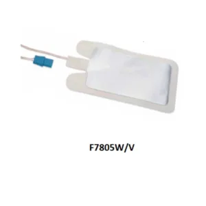 Placa electroquirurgica de foam tamaño 202x101 mm con cable de 300 cm, caja de 25 unidades