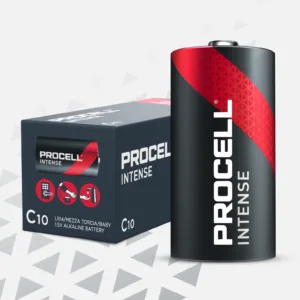 Pila Procell Intense Duracell LR14 ind. caja de 10 unidades, ref. 0385010