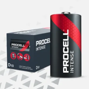 Pila Procell Intense Duracell LR20 ind. caja de 10 unidades, ref. 0385008