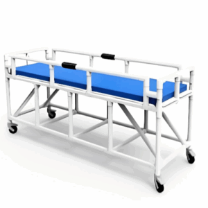Camilla MRI PVC reforzado para transporte de pacientes en salas de resonancia magnetica hasta 3 Tesla, capacidad 150kg