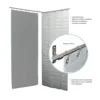 Cortina plomada modular de protección radiológica con láminas flexibles de 0,25 a 0,50 mm Pb