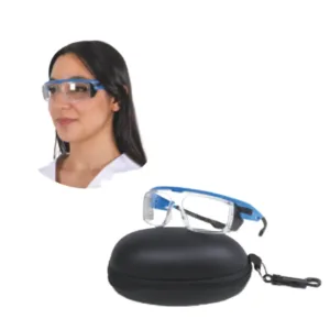 Gafas plomadas 0.75 mm Pb frontal y 0.50 mm Pb lateral protección radiológica modelo RXRG20000