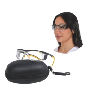 Gafas plomadas antirrayos X modelo RXRG20600 con lentes 0.75 mm Pb y protección lateral 0.50 mm Pb, nylon alto impacto, goma y cordón seguridad.