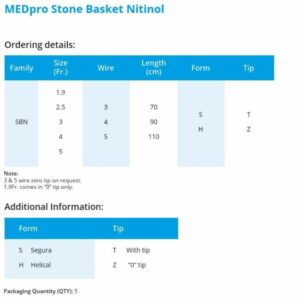 SBN Recuperador de Calculos Renales Nitinol tipo olimpus cook medical foto 3