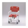 Silla ducha XL con estructura resina, asiento y respaldo monobloque sintético, ruedas dobles 100 mm y capacidad 175 kg