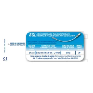 SGL Juego desechable para Galactografia 27G 2
