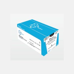 Sutura SEDA PREMISUT Prime aguja 1/2 circular HR26 mm punta cónica acanalada hilo negro USP 1-2 75cm
