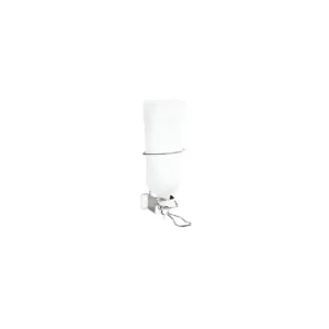 Soporte de gel hidroalcohólico con palanca codal fabricado en acero inoxidable ref 5099