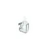 Soporte para gel hidroalcohólico en acero inoxidable compatible con envases de 500 y 1000 ml