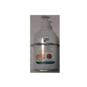 Soporte para dispensador de gel hidroalcohólico modelo 106, fabricado en acero esmaltado, para fijación en pared