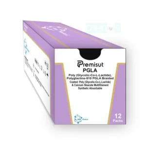 Sutura Absorbible Multifilamento PGLA POLIGLACTINA 910 Aguja Recta Corte Convencional GS25mm Prime 3/0 Violeta 2x70cm