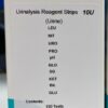 Test en tiras reactivas de orina con 100 unidades para análisis de leucocitos, nitritos, urobilinogeno, proteinas, ph, sangre, densidad, cetonas, bilirrubina y glucosa.