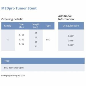 TS Stent Tumoral para drenaje de ureteres tipo cook medical boston urosoft c flex Medpro tumor stent foto 3