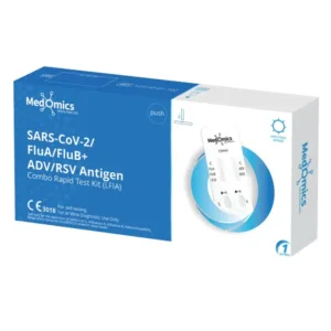 Test rápido combinado de antígeno SARS-CoV-2 Flu A Flu B ADV RSV en formato casete