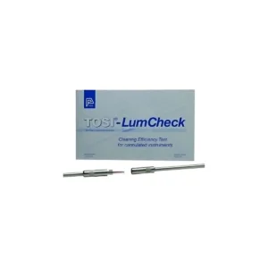 Test TOSI-LUMCHECK para limpieza de instrumental canulado rigido con conector Luer-lock, caja de 25 unidades