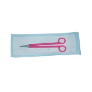 Tijeras largas estériles de 22 cm para corte de hilos DIU, instrumental desechable ginecología, referencia 47299