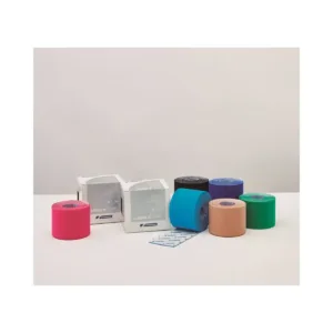 Venda elástica adhesiva taping neuromuscular Leno K Tape 5 cm × 5 m, azul claro