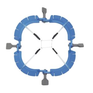 Anillo retractor abdominal WZRR-A-D con sistema autobloqueo y ganchos ajustables para cirugía anorrectal y rectal