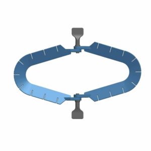 Anillo retractor abdominal con sistema de autobloqueo para cirugia urologica y tiroides