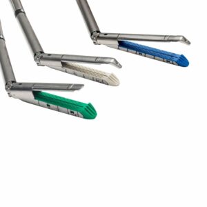 Grapas de repuesto articuladas para grapadora quirurgica lineal endoscopica, longitud 30mm, altura 2.5mm, color blanco