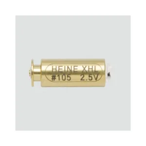 Lámpara de repuesto Heine #105 tecnología halógena 2.5V para otoscopio mini 3000 F.O.