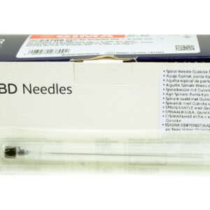 Agujas BD Quincke para Anestesia Espinal (Raquídea) – Punta Quincke, Estériles y sin Látex | Calibres 18G a 25G, 90 mm | Caja de 25 uds