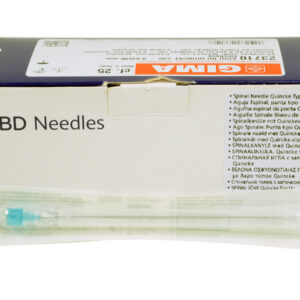 Agujas BD Quincke para Anestesia Espinal (Raquídea) – Punta Quincke, Estériles y sin Látex | Calibres 18G a 25G, 90 mm | Caja de 25 uds