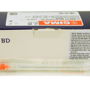 Agujas BD Quincke para Anestesia Espinal (Raquídea) – Punta Quincke, Estériles y sin Látex | Calibres 18G a 25G, 90 mm | Caja de 25 uds