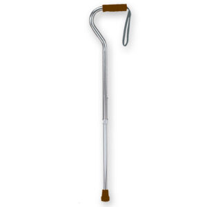 ALUMINIUM STICK - curved handle - bronze