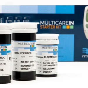 Analizador Multiparamétrico MULTICAREIN Starter Kit – Glucosa, Colesterol y Triglicéridos (GIMA, Ref. GM24149)