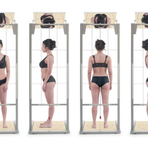 Analizador Postural GIMA – Plataforma de Valoración Postural con Espejo y Vertical de Barré (Ref. 27387)