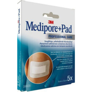 Apósito adhesivo estéril 3M Medipore™ + Pad 5 x 7,2 cm (Ref. 3562NP) – Caja de 5 unidades