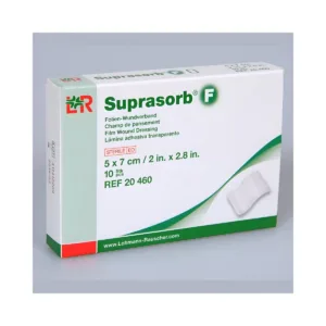 Apósito adhesivo transparente Suprasorb F 5 cm x 7 cm para cura de heridas superficiales